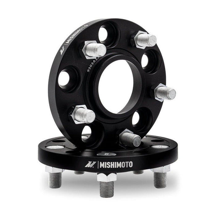 Mishimoto Wheel Spacers - 5x100 - 56.1 - 15mm - M12 - Black - Lunaticsco