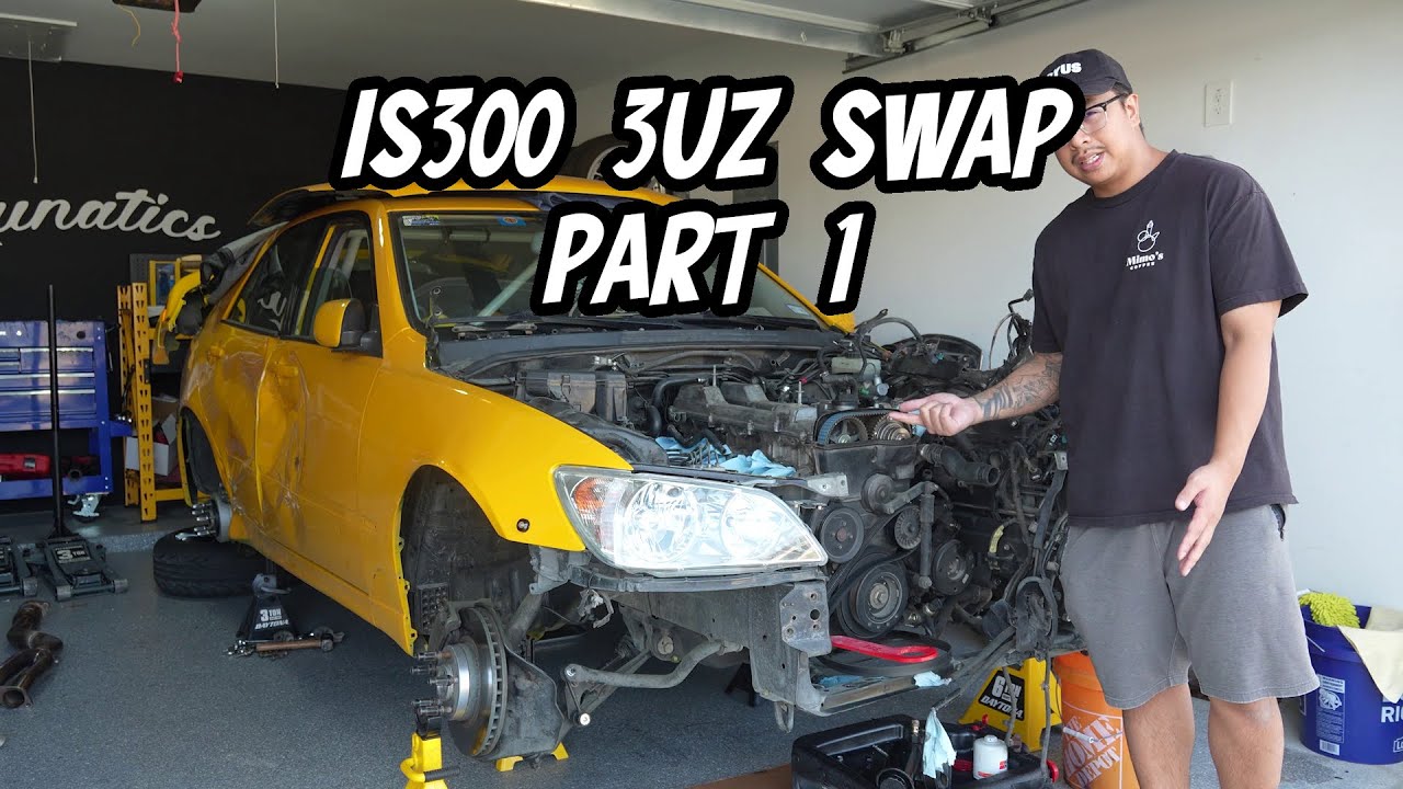 3UZ Swapping Our Lexus IS300 (Build Series Part 1) - Lunaticsco