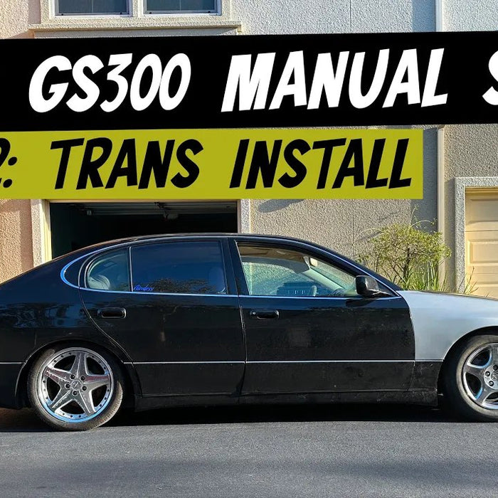 GS300 Manual Swap Part 2: Installing the Transmission & Measuring The Drive Shaft! - Lunaticsco