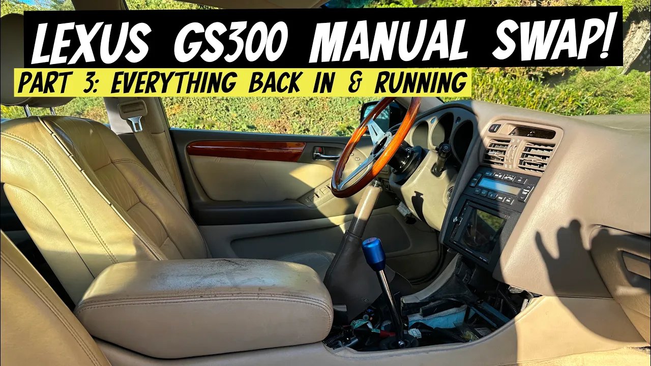 GS300 Manual Swap Part 3: It finally drives! - Lunaticsco