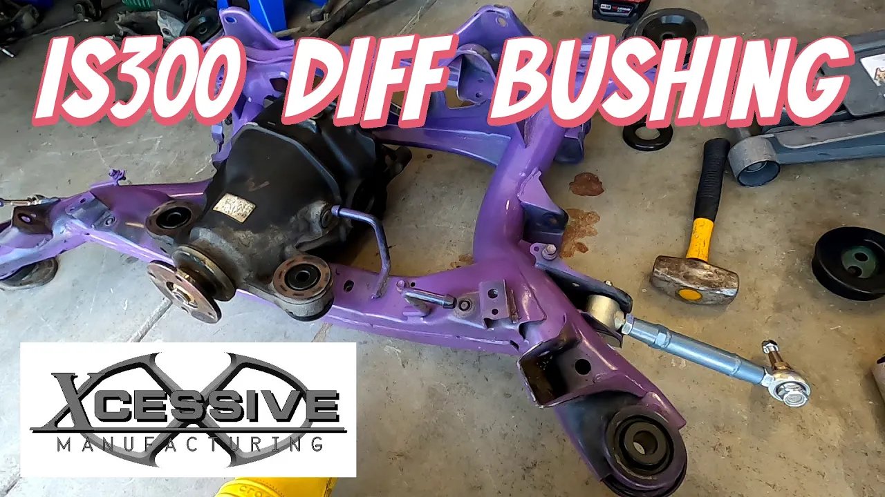 Installing Lexus IS300 Front and Rear Solid Diff Bushings! - Lunaticsco