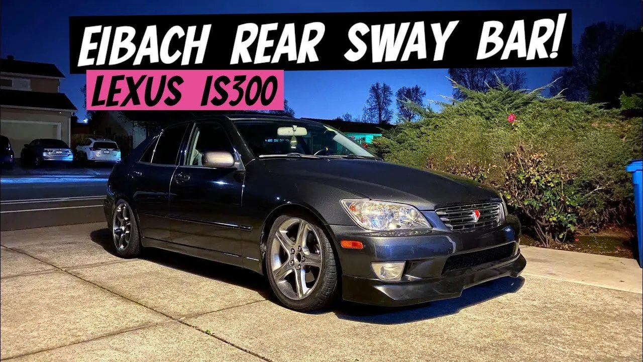 IS300 Eibach Rear Sway bar Install! - Lunaticsco