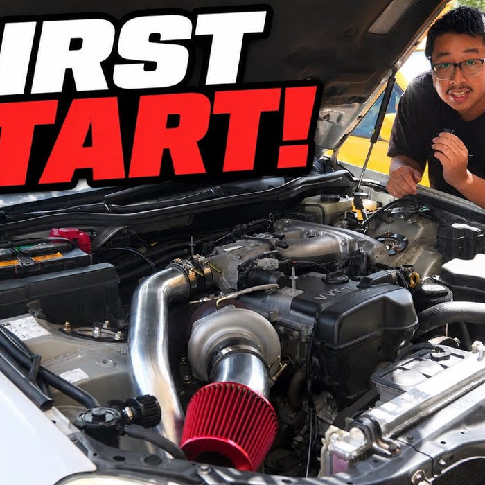 Lexus GS300 Turbo Build Part 3 | CXRacing GT35 Install and First Start - LunaticsCo