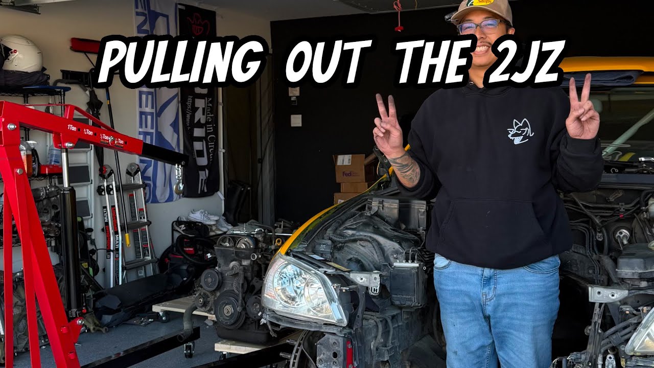 Lexus IS300 3UZ Swap Part 2 Pulling the 2JZ and Picking Up the V8 - Lunaticsco