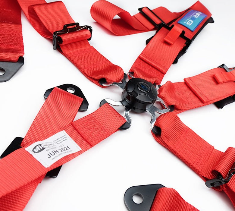 NRG 5PT 3in. Seat Belt Harness / Cam Lock - Red