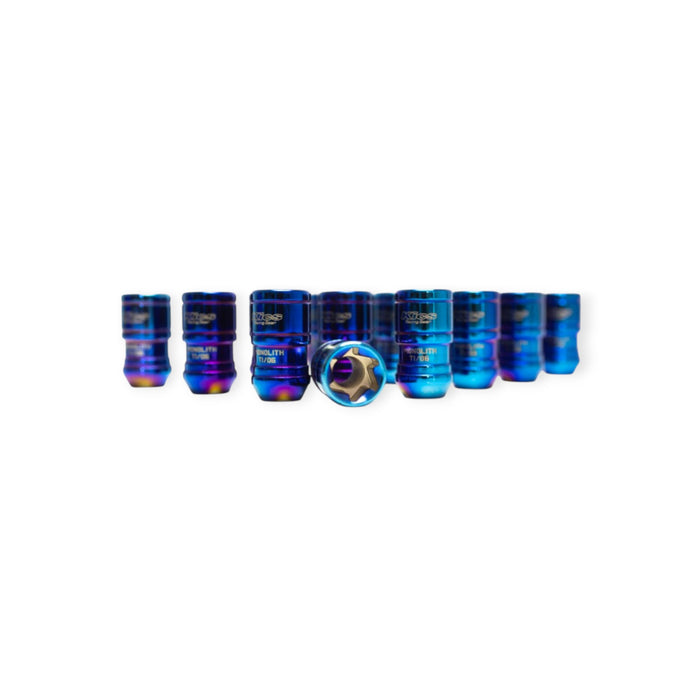 Project Kics 12x1.25 Monolith T1/06 Lug Nut Set - IP Blue (20 Pcs)