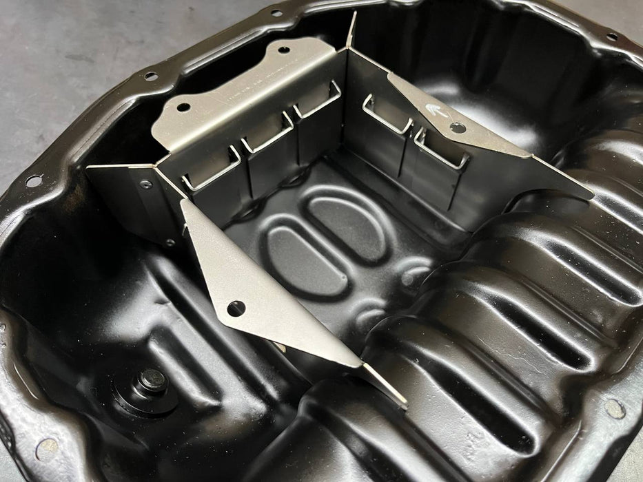 3UZ - FE VVTI Rear Sump Oil Pan Baffle Anti Oil Starvation Upgrade Lexus LS430 01 - 06 - Lunaticsco