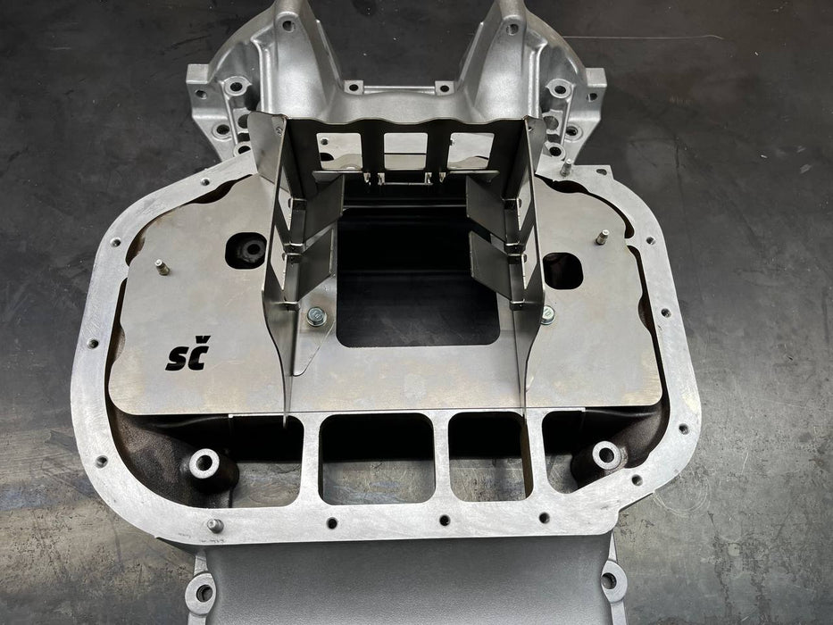 3UZ - FE VVTI Rear Sump Oil Pan Baffle Anti Oil Starvation Upgrade Lexus LS430 01 - 06 - Lunaticsco