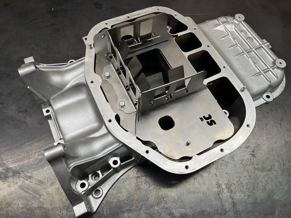 3UZ - FE VVTI Rear Sump Oil Pan Baffle Anti Oil Starvation Upgrade Lexus LS430 01 - 06 - Lunaticsco