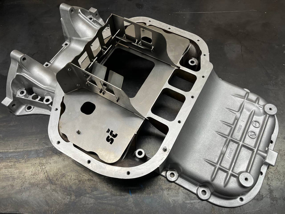 3UZ - FE VVTI Rear Sump Oil Pan Baffle Anti Oil Starvation Upgrade Lexus LS430 01 - 06 - Lunaticsco