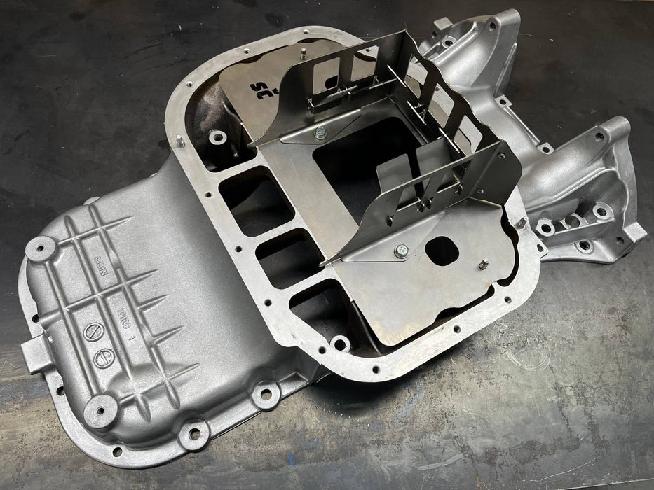 3UZ - FE VVTI Rear Sump Oil Pan Baffle Anti Oil Starvation Upgrade Lexus LS430 01 - 06 - Lunaticsco