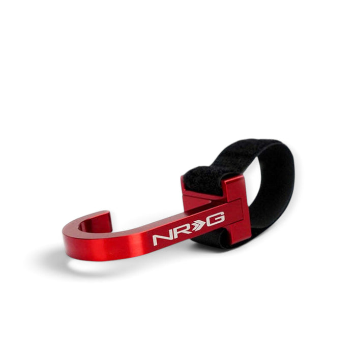 NRG Steering Wheel Hook CNC Aluminum w/ Laser Logo - Red