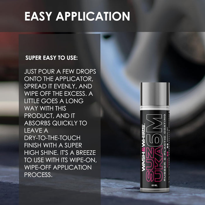 WASH&WHIPS Suzuka 6M Rubber & Plastic Coating, 60ml