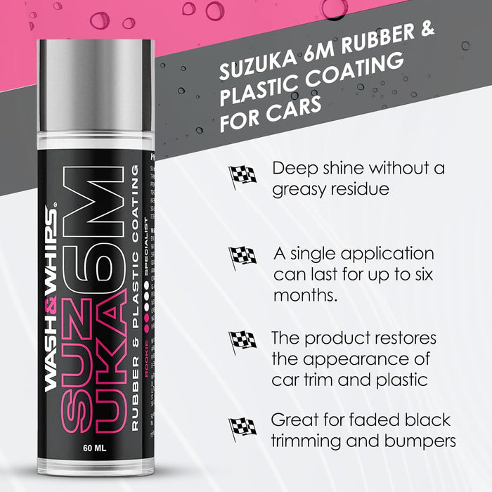 WASH&WHIPS Suzuka 6M Rubber & Plastic Coating, 60ml