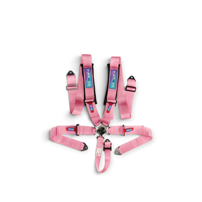 NRG 5PT 3in. Seat Belt Harness / Cam Lock - Pink