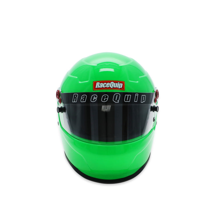 RaceQuip PRO25 Helmet, Snell SA2025, Hi-Vis Green - Medium