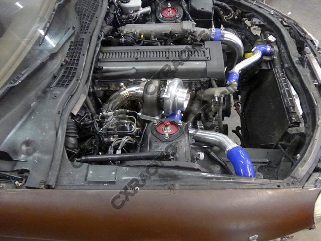 CXRacing 3in Downpipe, 1991-2000 Lexus SC300 1JZ-GTE Single Top Mount Turbo