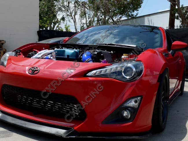 CXRacing Intercooler Turbo Intake Radiator Hard Pipe Kit 12-15 Subaru BRZ / FR-S 2JZ-GTE Single Turbo