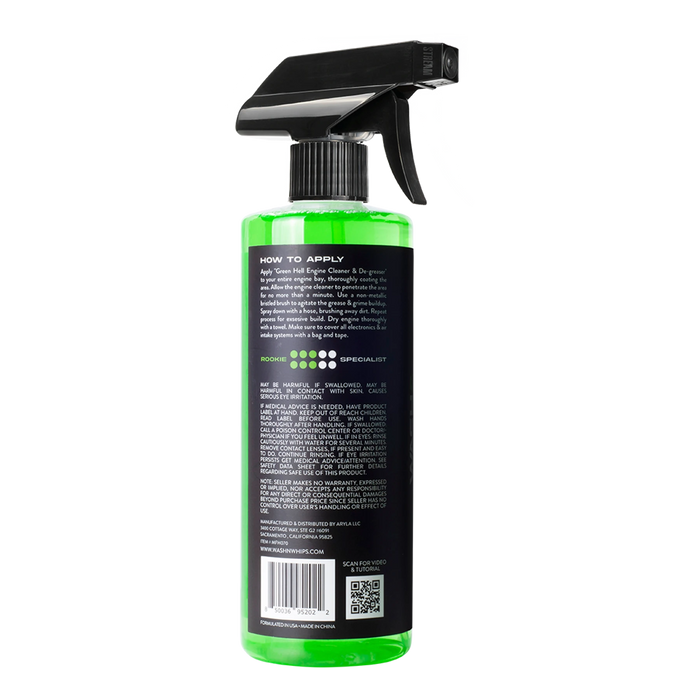 WASH&WHIPS Green Hell Engine Cleaner & Degreaser