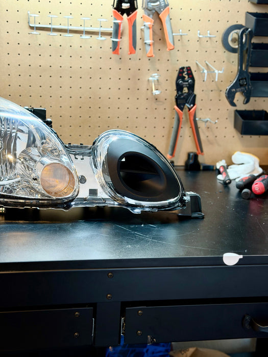 MK1 Motorsport Headlight High Beam Air Ram 98-05 Lexus GS / Toyota Aristo