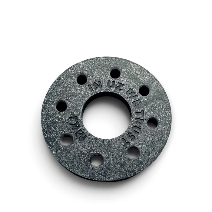 LunaticsCo MK1 Motorsport 3D printed black ASA plastic rear main seal installer for Toyota 1UZ, 2UZ, and 3UZ engines.