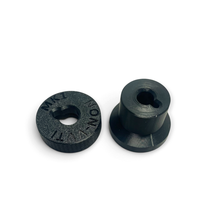 LunaticsCo MK1 Motorsport 2JZ cam seal installer kit featuring black 3D printed ASA plastic tools for VVT-i engines.