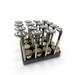 LunaticsCo MK1 Motorsport 1UZ engine valvetrain organizer tray holding labeled intake and exhaust valves and buckets.