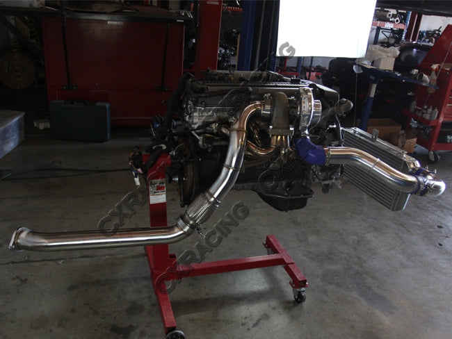 CXRacing Single Top Mount Turbo Kit Toyota Cressida MX83 1JZ-GTE Swap 1988–1992
