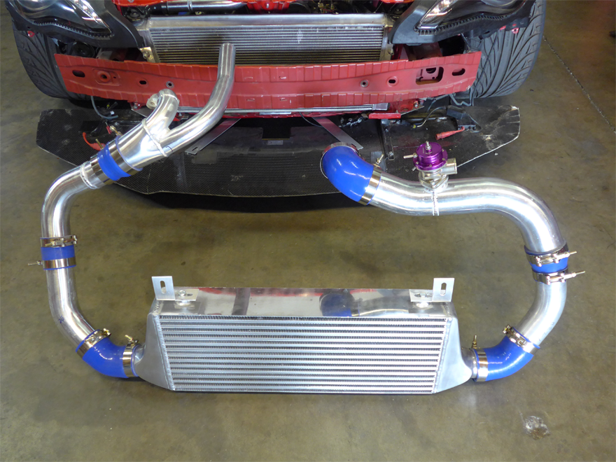 CXRacing Intercooler and Turbo Intake/Air Filter Kit, 12-15 Subaru BRZ / FR-S 2JZ-GTE Single Turbo