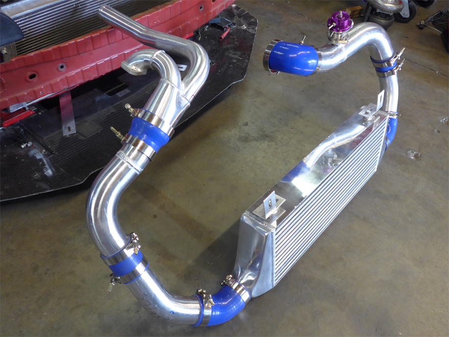 CXRacing Intercooler and Turbo Intake/Air Filter Kit, 12-15 Subaru BRZ / FR-S 2JZ-GTE Single Turbo