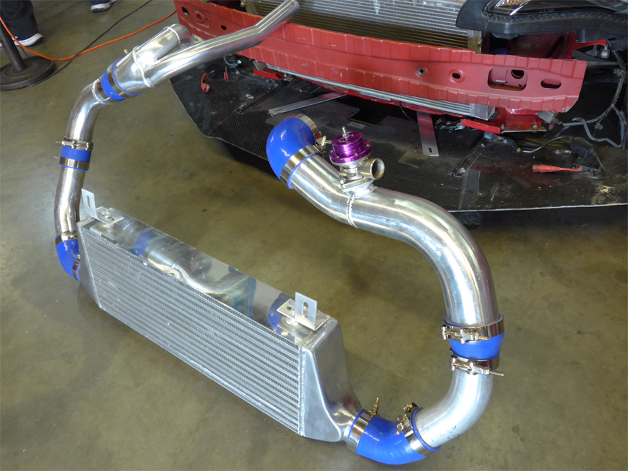 CXRacing Intercooler and Turbo Intake/Air Filter Kit, 12-15 Subaru BRZ / FR-S 2JZ-GTE Single Turbo