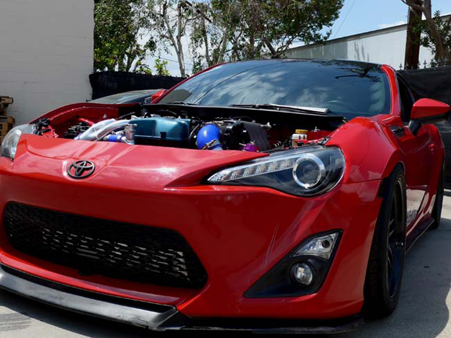 CXRacing Intercooler and Turbo Intake/Air Filter Kit, 12-15 Subaru BRZ / FR-S 2JZ-GTE Single Turbo
