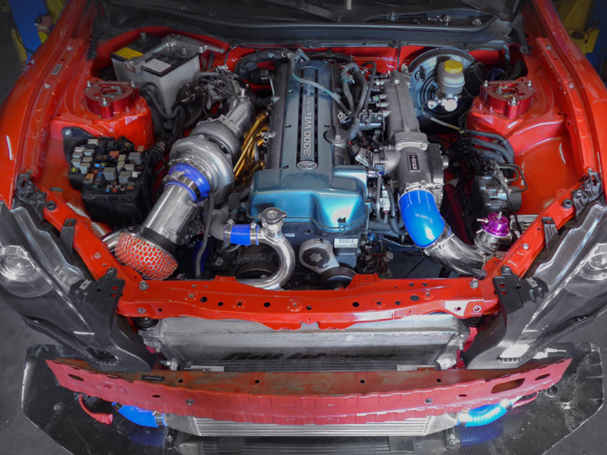 CXRacing Intercooler and Turbo Intake/Air Filter Kit, 12-15 Subaru BRZ / FR-S 2JZ-GTE Single Turbo