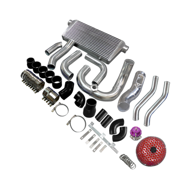 CXRacing Intercooler Piping Turbo Intake & Radiator Hard Pipe Kit Lexus SC300 Z30 2JZ-GTE VVT-i Single Top Mount Turbo Swap 92–00
