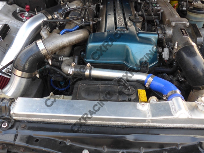 CXRacing Intercooler Piping Intake Radiator Pipe & Downpipe Kit Lexus GS300 2JZ-GTE VVT-i Stock Twin Turbo Swap 98–05