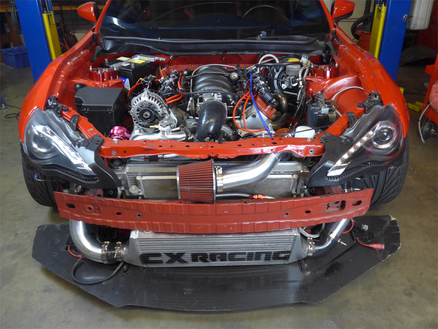 CXRacing Intercooler Piping Pipe Tube Kit 2012-2015 FR-S / Subaru BRZ LS1 Engine Swap