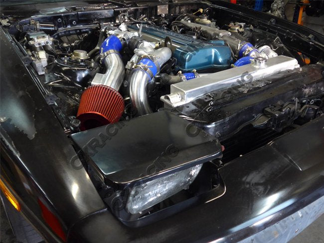 CXRacing Intercooler and Turbo Intake/Filter Kit 86-92 Supra MK3 2JZ-GTE Stock Turbo