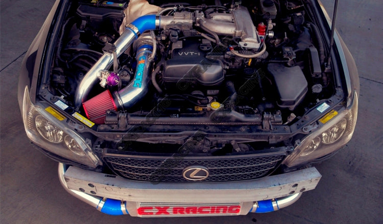 CXRacing GT35 Turbo & Front Mount Intercooler Kit Lexus IS300 XE10 2JZ-GE NA-T 01–05