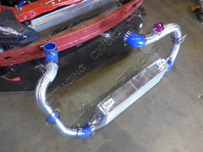 CXRacing Intercooler Turbo Intake Radiator Hard Pipe Kit 12-15 Subaru BRZ / FR-S 2JZ-GTE Single Turbo