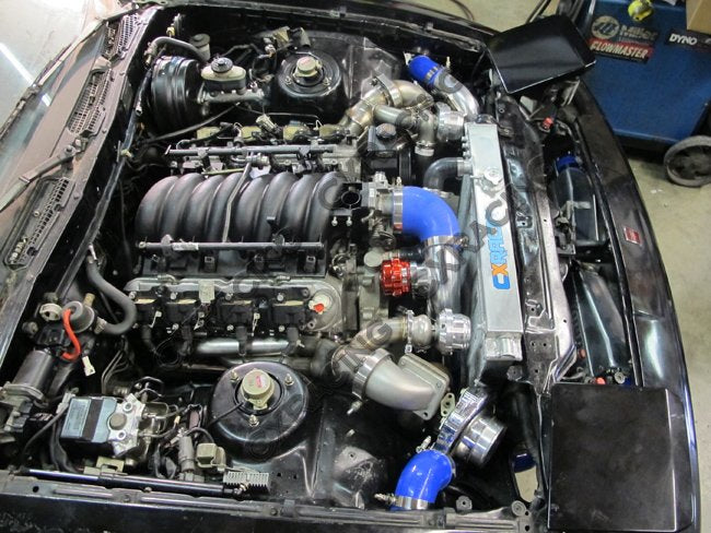 CXRacing Big-Core Intercooler Piping and BOV Kit 86-92 Toyota Supra MK3 LS1 Swap Twin Turbo