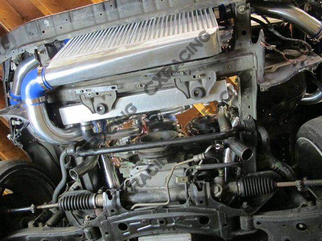 CXRacing Big-Core Intercooler Piping and BOV Kit 86-92 Toyota Supra MK3 LS1 Swap Twin Turbo