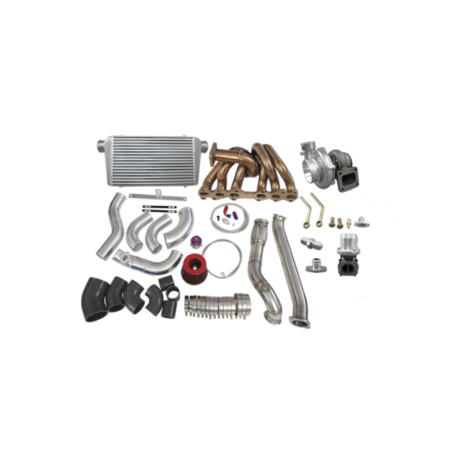 CXRacing Single Top Mount Turbo & Front Mount Intercooler Kit Toyota Cressida MX83 1JZ-GTE Swap 88–92