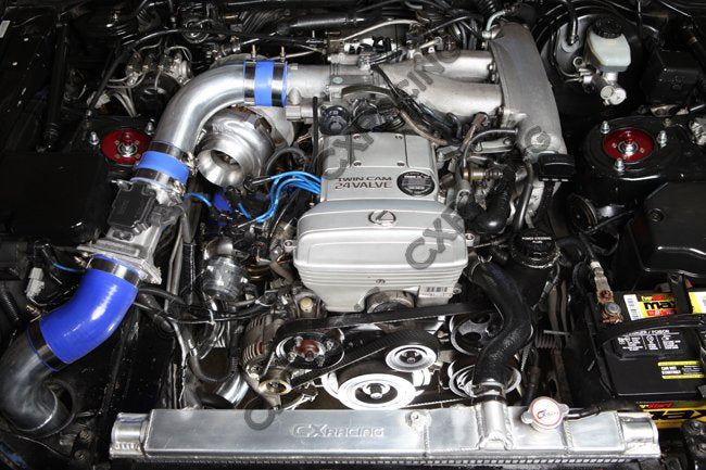 CXRacing Front Mount Intercooler & Piping Kit Lexus SC300 Z30 2JZ-GE NA-T Turbo Conversion (92–00