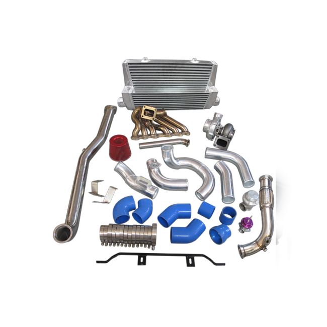 Turbo + Intercooler Kit for Lexus IS300 2JZ-GTE Swap (T4 GT35 Single Turbo)