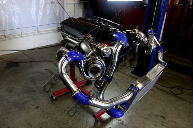 CXRacing Big-Core Intercooler Piping and BOV Kit 86-92 Toyota Supra MK3 LS1 Swap Twin Turbo