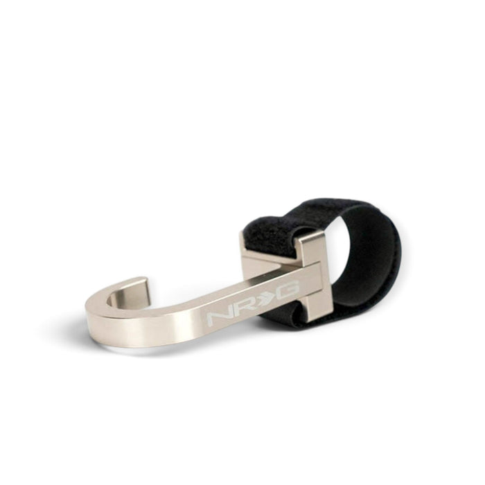 NRG Steering Wheel Hook CNC Aluminum w/ Laser Logo - Titanium