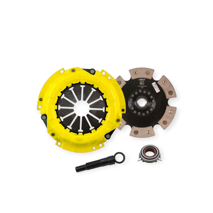 ACT Heavy Duty Race Rigid 6-Pad Clutch Kit for 1990-1991 Geo Prizm - Lunaticsco