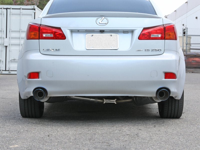 aFe POWER Takeda Axle - Back Exhaust w/ Blue Flame Tips (Lexus IS250/IS350 06 - 13) - Lunaticsco