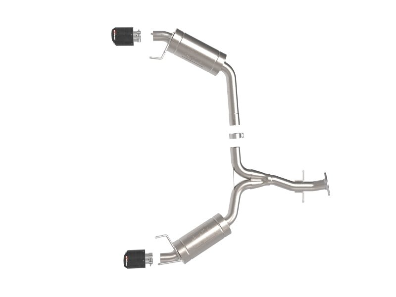 aFe POWER Takeda Axle - Back Exhaust w/ Carbon Tips (Lexus IS250/IS350 06 - 13) - Lunaticsco