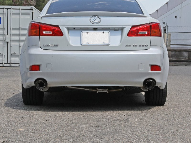 aFe POWER Takeda Axle - Back Exhaust w/ Carbon Tips (Lexus IS250/IS350 06 - 13) - Lunaticsco